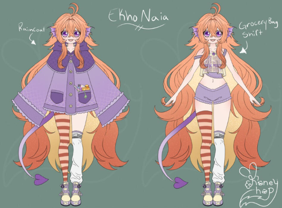 EkhoNaia Character Design